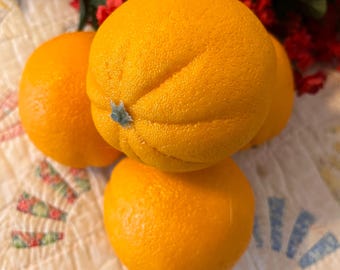 Dekorative Orange ~ Künstliche Früchte ~ Faux Orange ~ Obstkorb ~ Obstschale ~ Küchendeko ~ Herzstück ~ Blumenschmuck