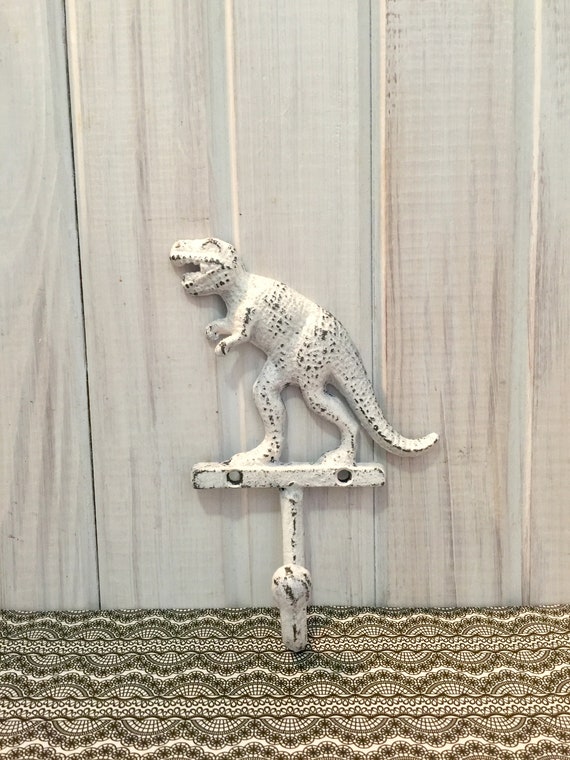 T Rex Wall Hook Metal Dinosaur Wall Hook Dinosaur Bedroom Hook With Screws Distressed Metal Pick Your Color Dinosaur Wall Hook Etsy Ireland