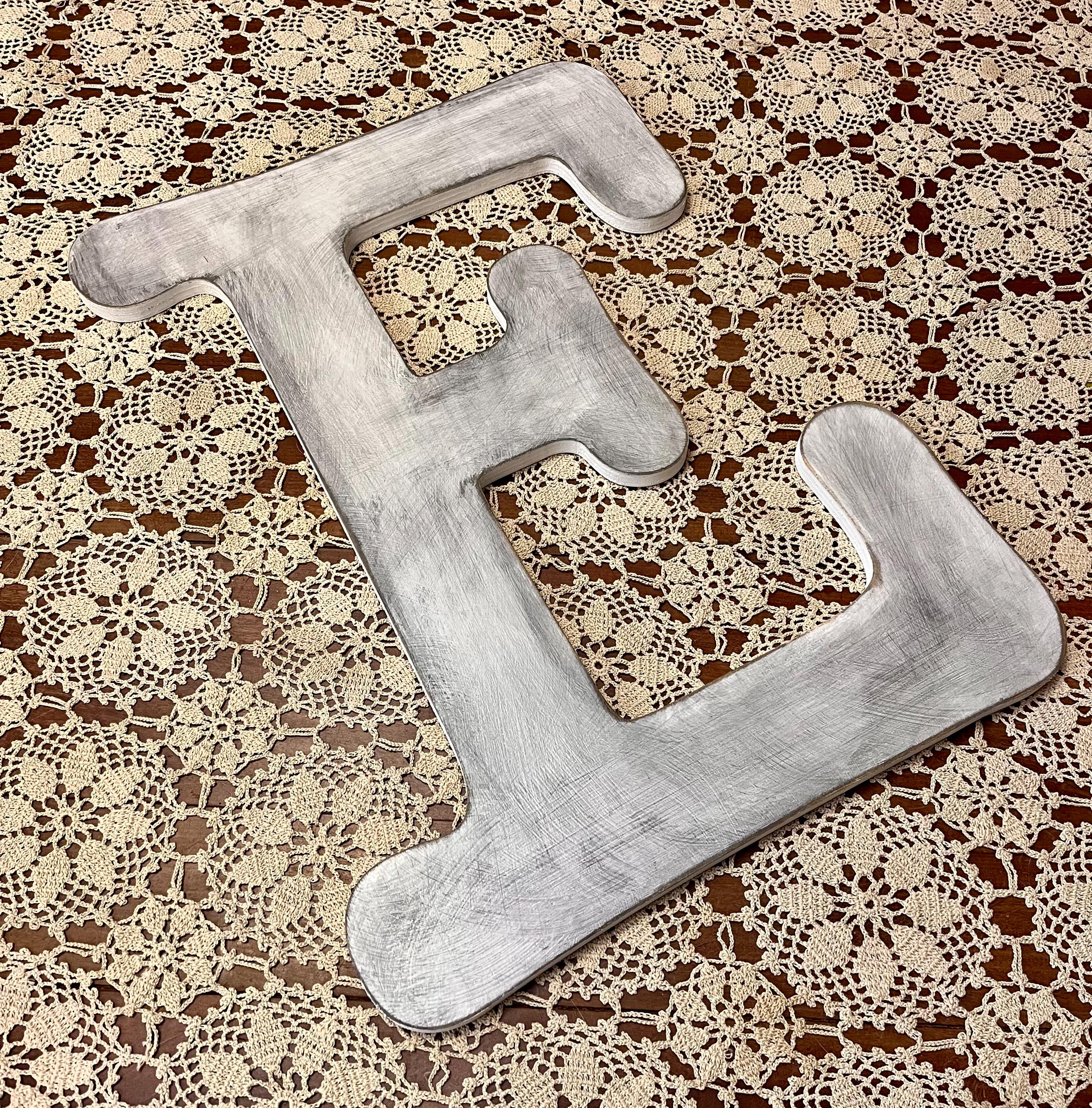 18 Inch Letter E in Soft White ~ 18 Inch Letter ~ Typewriter Font ...