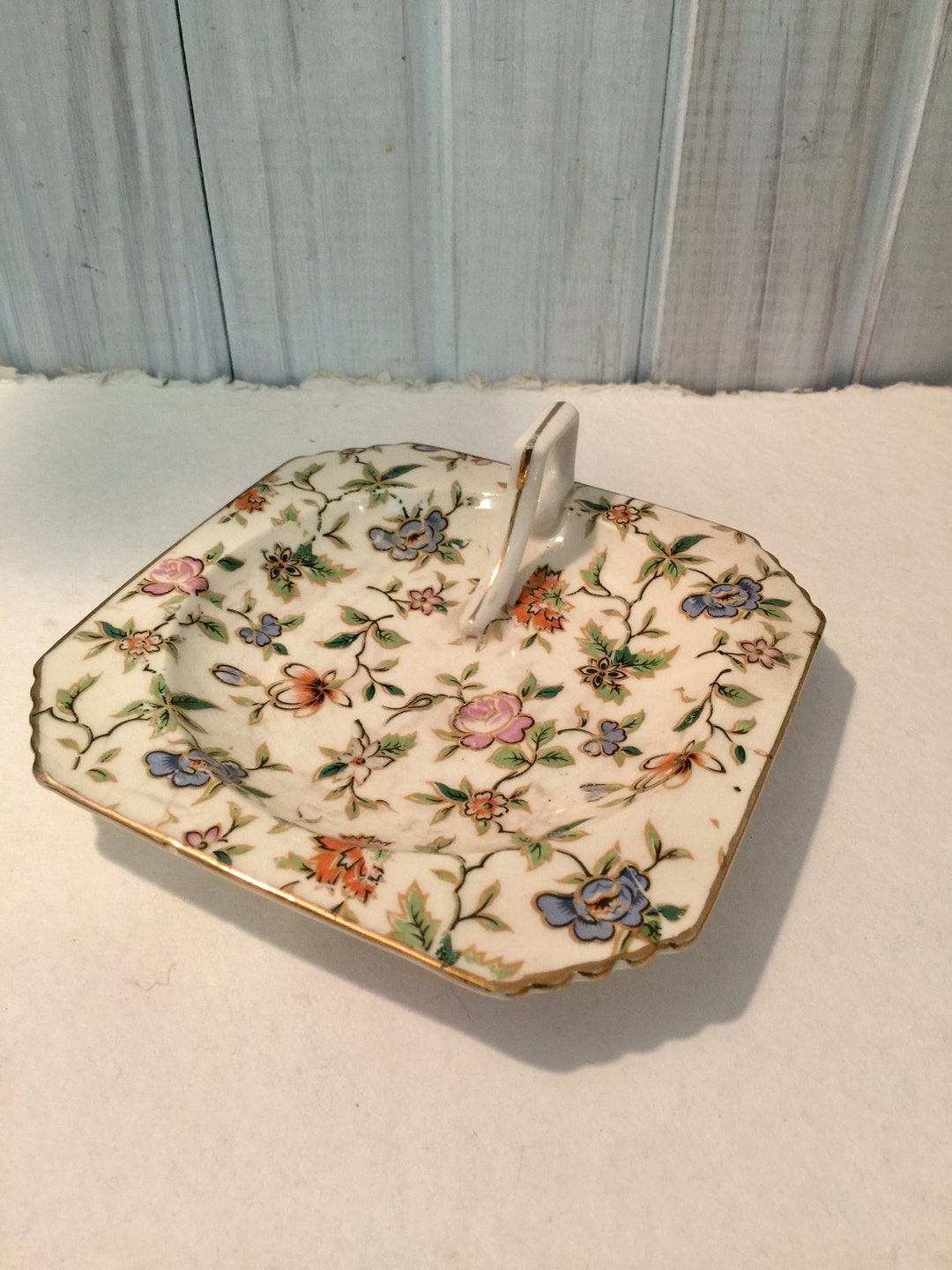 Vintage Made in Japan Trinket Dish ~ Vintage Ring Dish ~ Floral Candy ...
