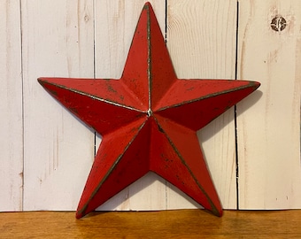 Vintage Inspired Red Star ~ Iron Star ~ Stars and Stripes ~ Americana ~ Metal Star ~ Shabby Chic ~ Wall Decor ~ America ~ Pick your color