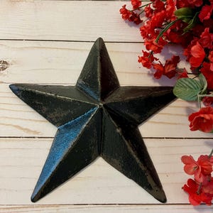 Vintage Inspired Star in Soft Black ~ Iron Star ~ Stars and Stripes ~ Metal Star ~ Shabby Chic ~ Wall Decor ~ America ~ Pick your color