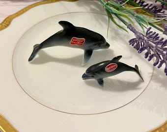 ヴィンテージ 陶器製イルカセット ~ ヘルビン ボーンチャイナ