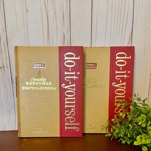 Complete Handyman Encyclopedia ~ Volume 1 and 2 ~ 1975 ~ Do It Yourself ~ Science and Mechanics ~ Hardcover ~ Vintage Books ~ Handyman