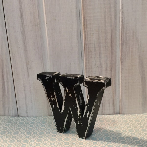 Metal Letter W Etsy