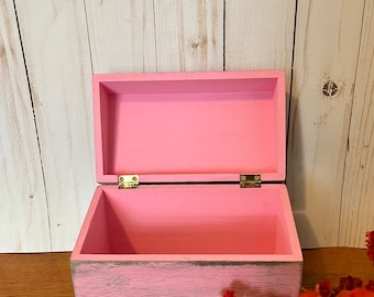 Recipe Box in Baby Pink ~ Card File Box ~ Pick your color ~ Kitchen ~ Recipes ~ Wedding Gift ~Cottage Decor ~ Modern Farmhouse