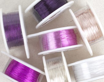 Pink Wire, Rosepink wire, Colored wire, Colored wire, Jewelry wire