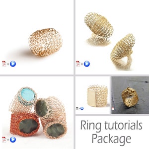 How to Crochet 5 Different Ring Designs Learn Professional - Etsy
