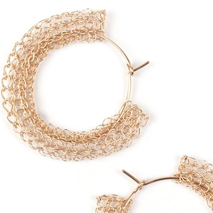 Gold Hoop Earrings, Large Gold Hoops, Hammered Hoop Earrings, 14k Gold Filled Earrings, 35mm Hoop Earrings