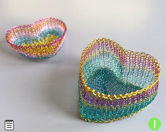 Learn How to Crochet with Wire: Heart Shaped Little Box