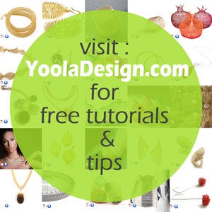 ONLINE Video tutorial and PDF YoolaPotion Charm necklace wire crochet cabochon wire jewelry tutorial yoola bezel pattern image 6