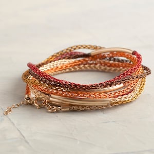 Woman wrap bracelet, Multicolor wrap bracelet