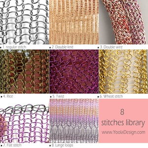 Wire Crochet stitches - 8 ISK stitches - Stitches Library