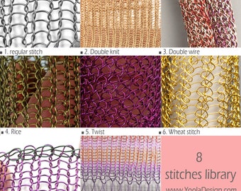 Wire Crochet stitches - 8 ISK stitches - Stitches Library