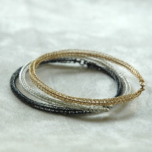 Bangle bracelets , gold bangle bracelet, silver bangle bracelet , oxidized silver bangle bracelet , stackable bangles image 4