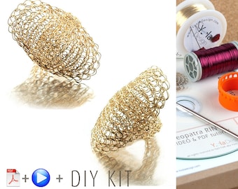 Full finger ring kit, Wire ring tutorial, Jewelry tutorials