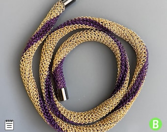 Wire crochet tutorial crochet pattern jewelry making learn crochet wire jewelry diy wire jewelry crochet wire tips crochet necklace TwoTone