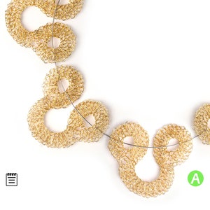 Curlicue wire crochet pattern , Curly crochet tutorial, Learn to crochet with wire a curl pendant