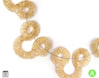 Curlicue wire crochet pattern , Curly crochet tutorial, Learn to crochet with wire a curl pendant