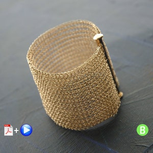 Bracelet tutorial, YoolaCuff wire crochet video tutorial