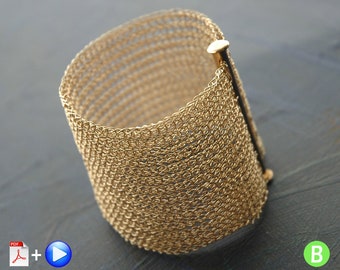 Bracelet tutorial, YoolaCuff wire crochet video tutorial