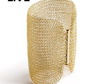 Cleopatra Bracelet, Wire Crochet LIVE demonstration, Learn To crochet wire from an expert