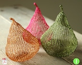 Autumn trends Wire crochet PDF pattern unique wire pears home decoration unique DIY project wire sculpture tutorial