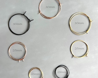 Jewelry making supplies DIY hoop earrings wire hoops for crafts wire crochet earrings metal findings gift for her handmade earrings