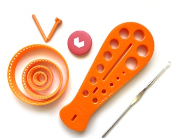 Wire Crochet  Kit for Yoola&#39;s Domestika course,  Crochet Wire Jewelry, draw plate, crochet hook , 5 pcs ISK starter set