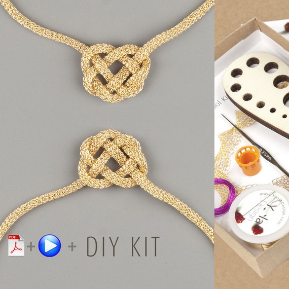 Diy Long Necklace Kit Jewelry Making Kit Pendant Kit for 