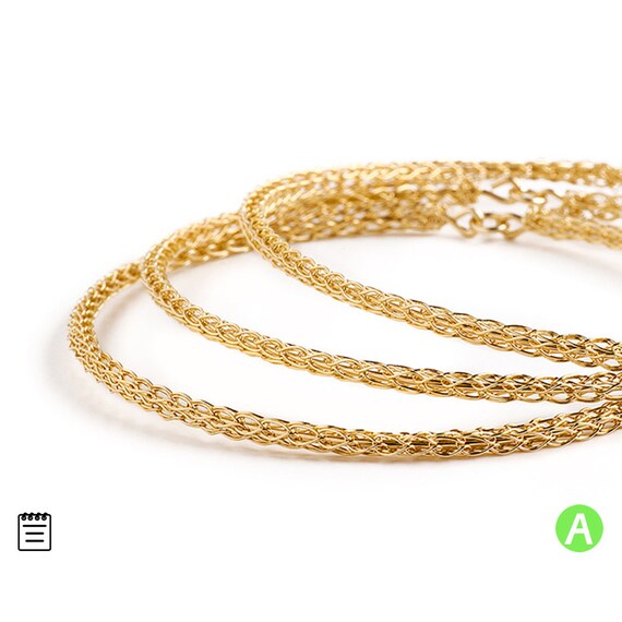 MINI Crochet Tutorial - Stacking Bangles Wire Crochet Pattern