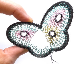 Butterfly Shape Loom for Jewelry Making - Wire Crochet Beaded Butterfly