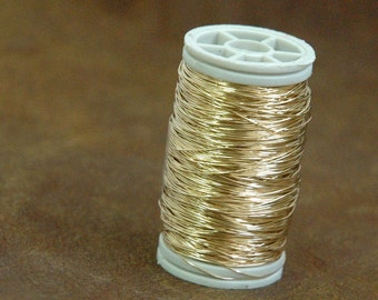 Handcrafted Gold Filled Wire - Dead Soft 28g - Crochet Supplies - 20g - Jewelry Making Wire