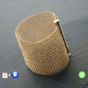 Bracelet tutorial, YoolaCuff wire crochet video tutorial