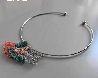 Wire Crochet Jewelry Tutorial, DIY Necklace Making Video, Live Session with Yoola , Creative Process Class