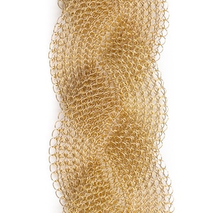 Gold cuff  bracelet ,  Unique bridal jewelry , Braided bracelet