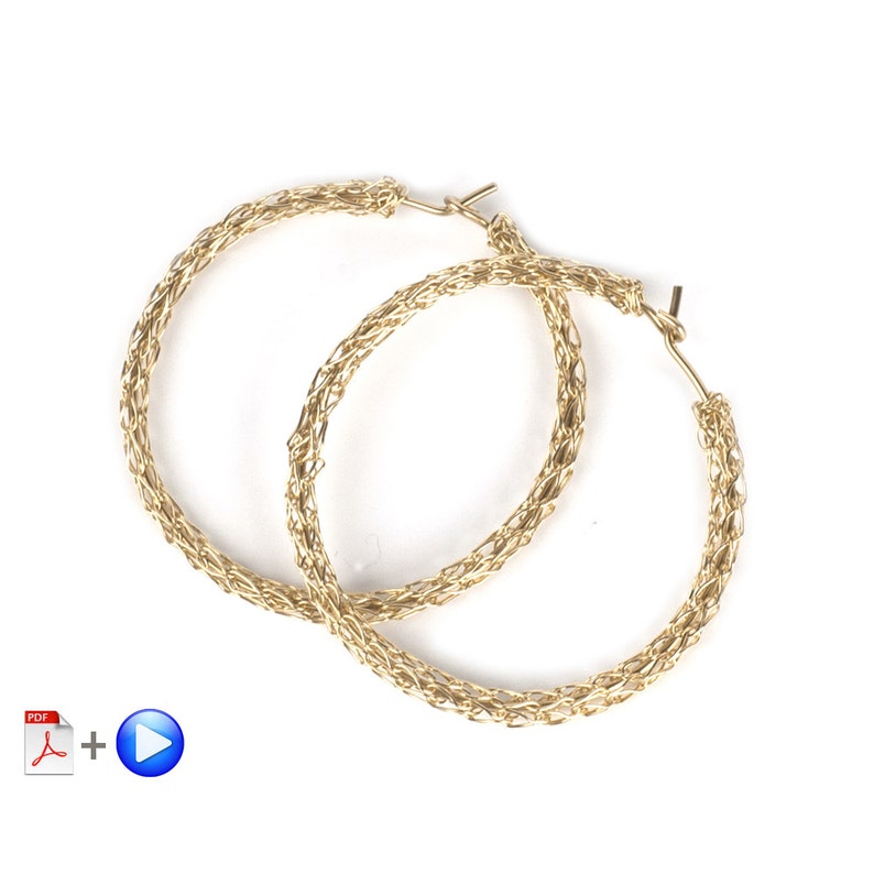Hoop earrings pattern Wire wrap jewelry tutorial Earrings tutorial