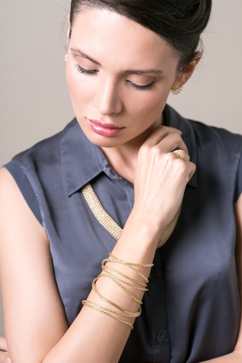 Gold Wrap Bracelet Women Wrap Bracelet Etsy