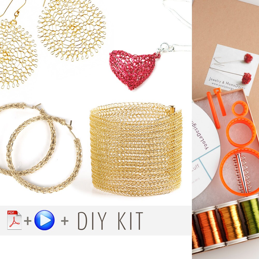 Download Wire crochet Starter Kit crochet patterns Video and PDF | Etsy