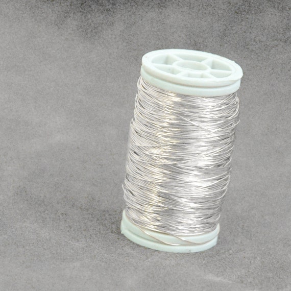 ColourCraft Wire 1mm Argento anti-ossidazione x9,1m filo di rame semiduro rotondo - Perles & Co