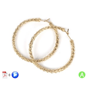 Earrings tutorial, Wire wrap jewelry tutorial, Hoop earrings pattern