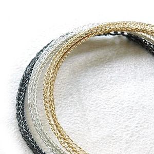 oxidized gold bangles