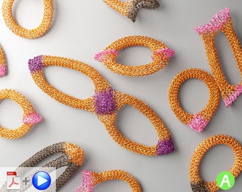 8 Statement LINKS - Video tutorial - how to crochet a chain with wires