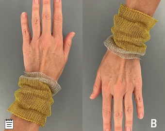Ripple Cuff Bracelet Crochet Pattern, Tutorial