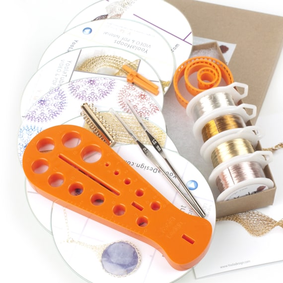 Jewelry Making Kit, DIY Jewelry Kit, Jewelry Kit, Bracelet Making Kit,  Craft Gift Kit, Crochet Kit, Gift Craft, EXTENDED Kit, Crafter Gift 