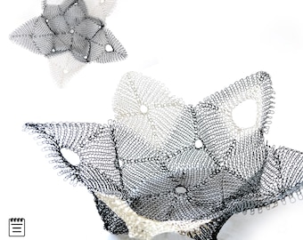 Wire Crochet Bowl Pattern PDF DIY Crochet Pattern Lace Bowl Tutorial Sculptural Artistic Crochet Home Decor DIY Gift Idea Mother’s Day