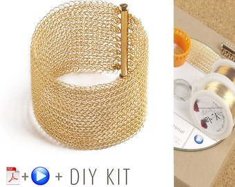 DIY Bracelet Kit - Wire Crochet Bracelet Tutorial