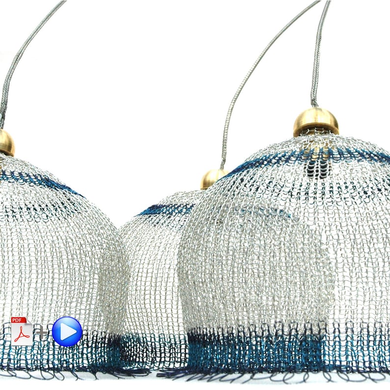 Wire Lampshade Pattern Crocheted Light Pendant Diy Home Decor Image 0