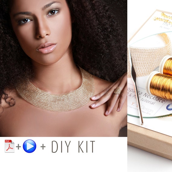 DIY Vintage Earrings Kit, DIY jewelry , Tools and Supply - Yooladesign