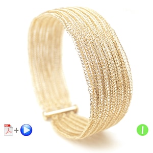 Double Knit Bracelet Pattern - VIDEO vesrion